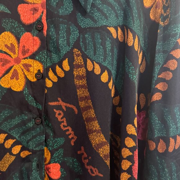 Farm Rio - Black Flowerdoscopic Midi Skirt & Top Set - Picture 10 of 11